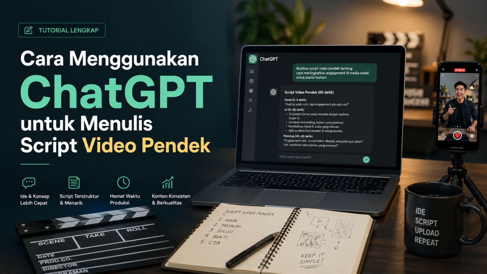 Panduan Lengkap: Menulis Script Video Pendek Profesional Pakai ChatGPT
