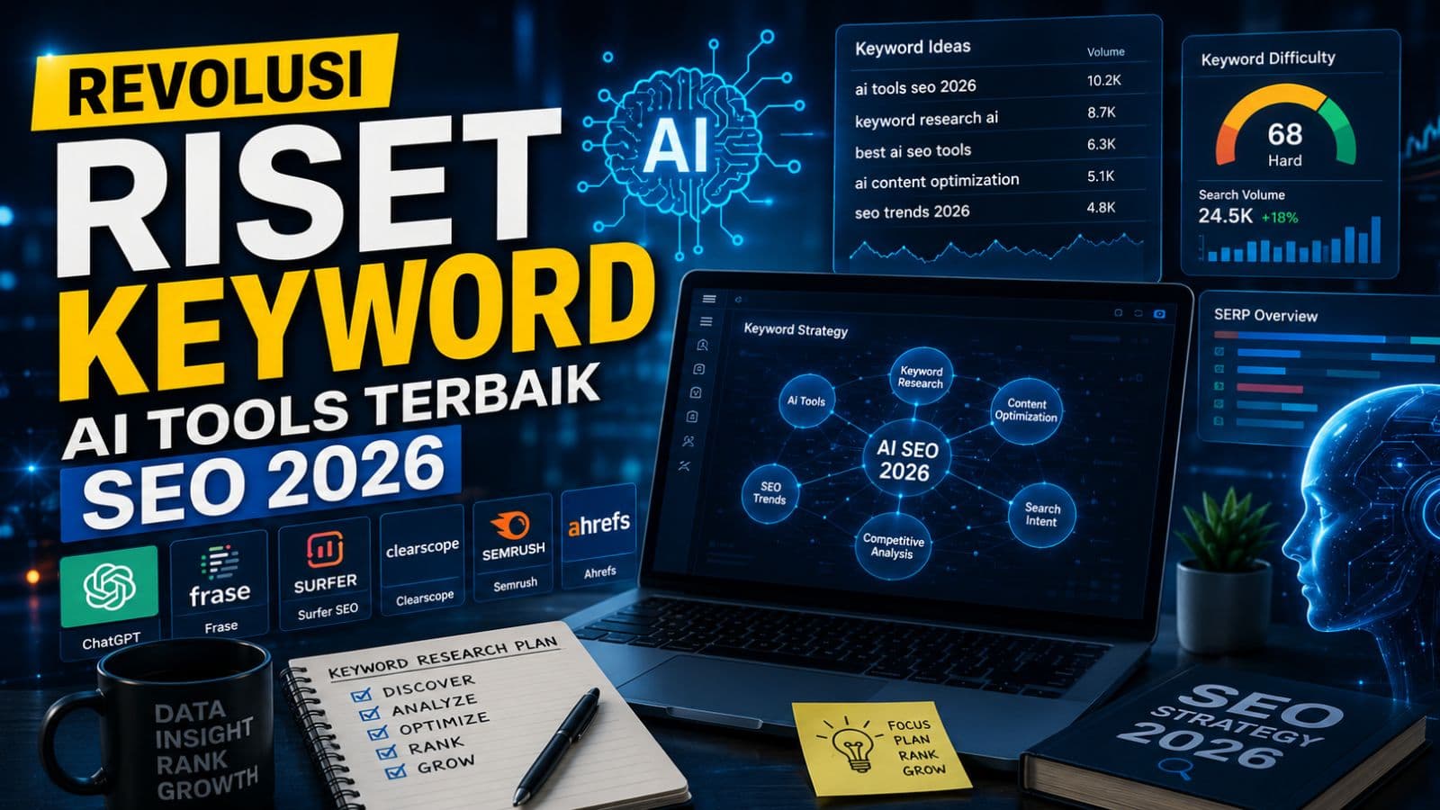 Revolusi Riset Keyword: AI Tools Terbaik SEO 2026